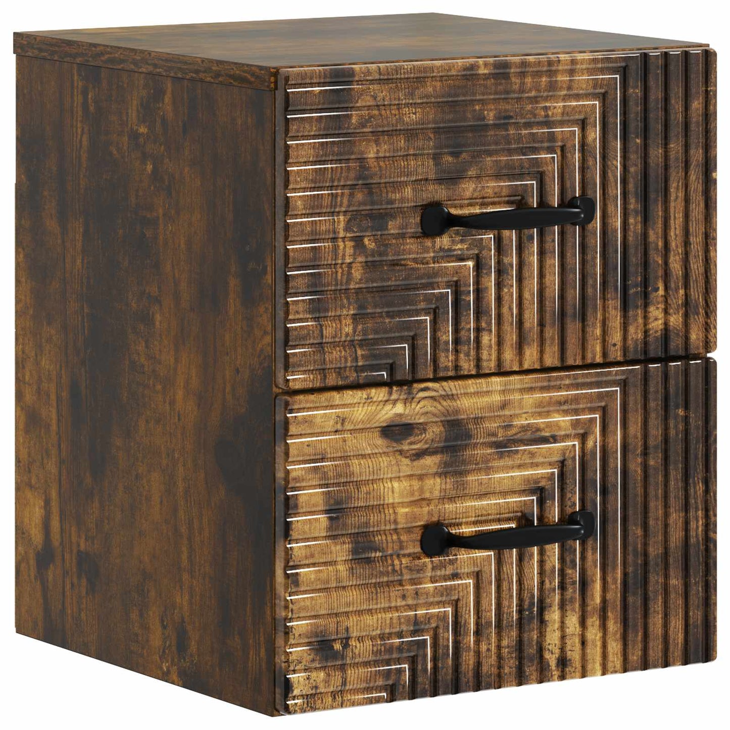Væghængt Natbord Røget eg 34,5 x 33 x 40 cm Konstrueret træ