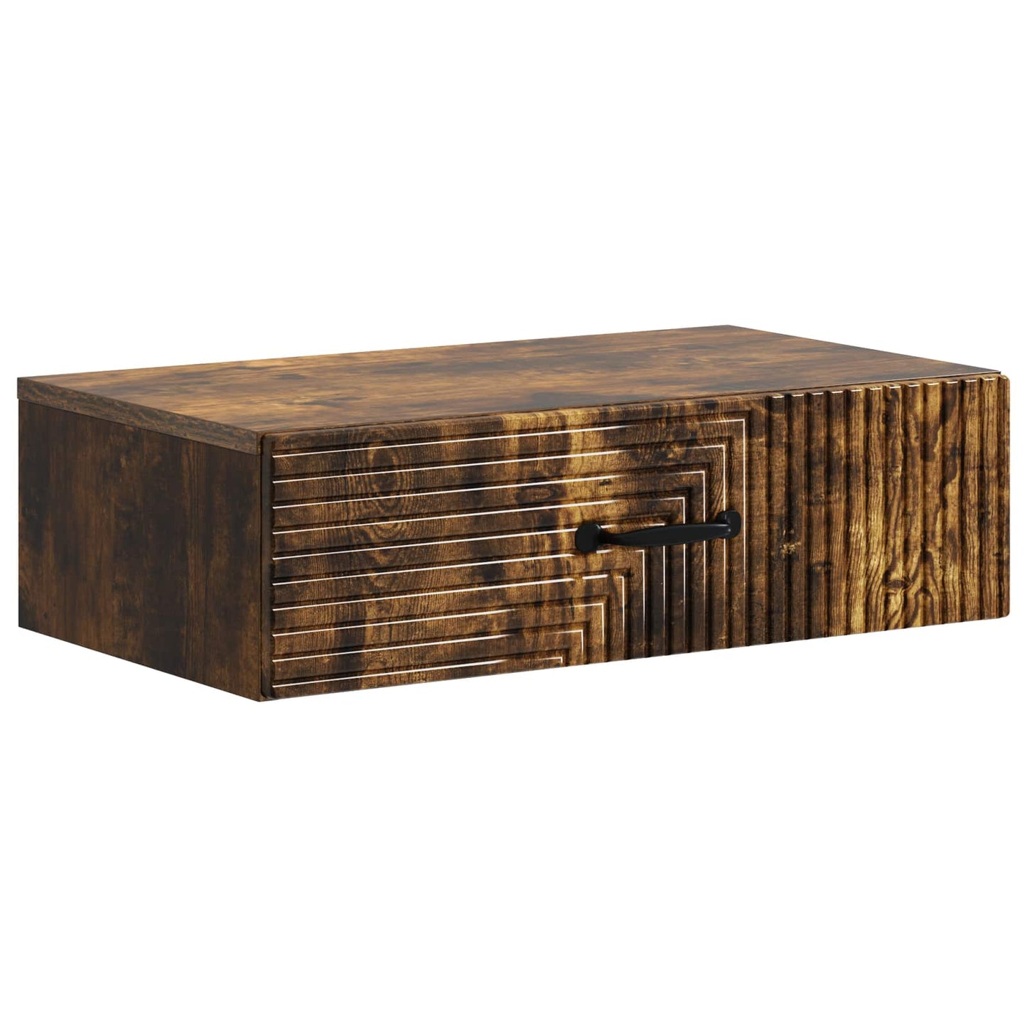 Væghængt Sideskab 59 x 34,5 x 17 cm Konstrueret træ Røget eg