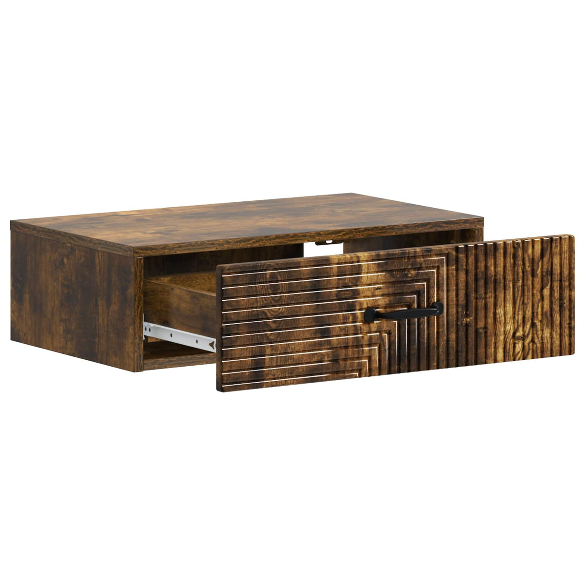 Væghængt Sideskab 59 x 34,5 x 17 cm Konstrueret træ Røget eg