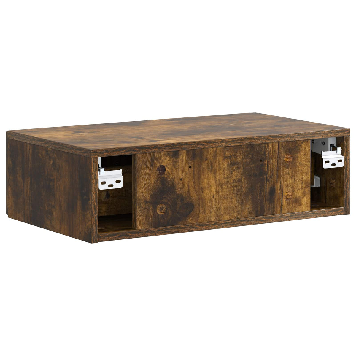 Væghængt Sideskab 59 x 34,5 x 17 cm Konstrueret træ Røget eg