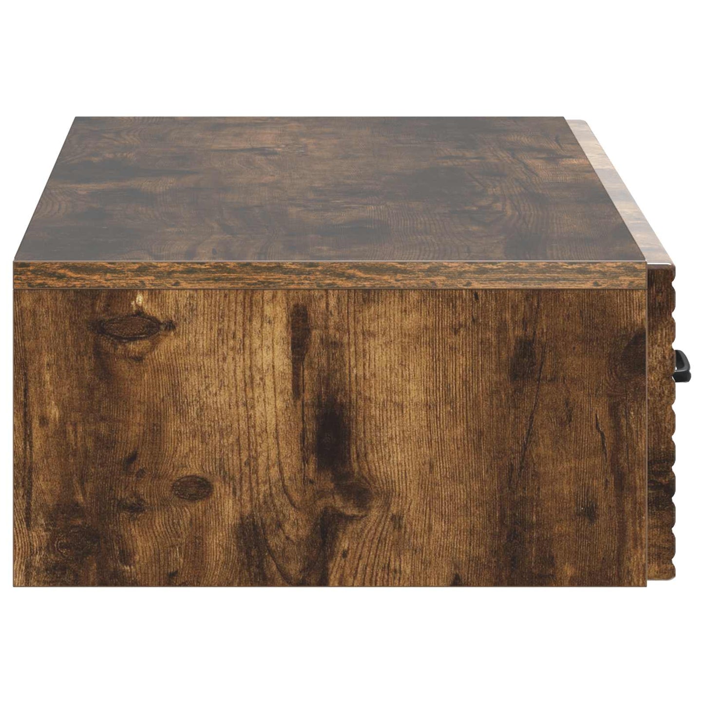 Væghængt Sideskab 87,5 x 34,5 x 17 cm Konstrueret træ Røget eg