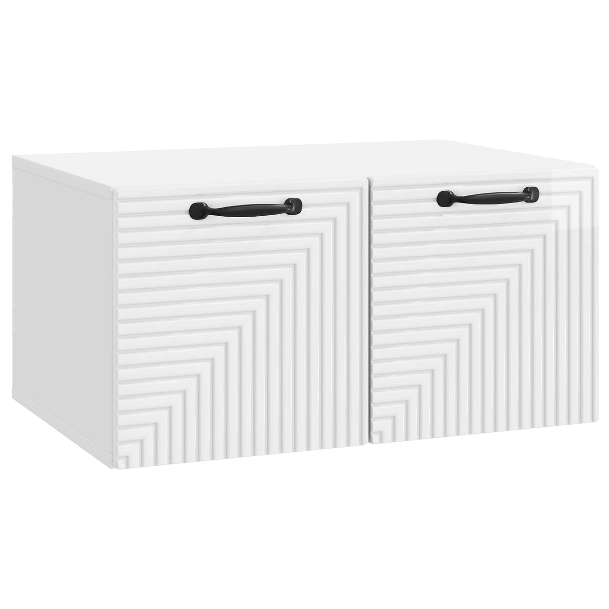 Væghængt TV-skab Vægmonteret Hvid højglans 59,5 x 41 x 30 cm