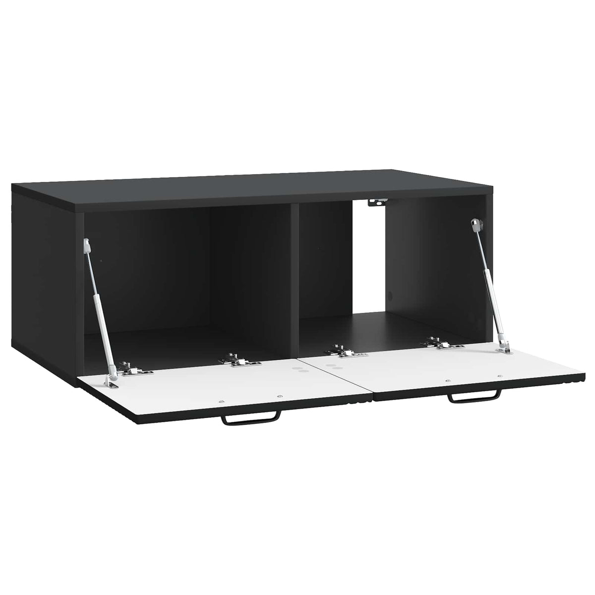 Væghængt TV-skab Sort 78,5 x 41 x 30 cm Konstrueret træ