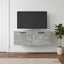 Væghængt TV-skab Betongrå 78,5 x 41 x 30 cm Konstrueret træ