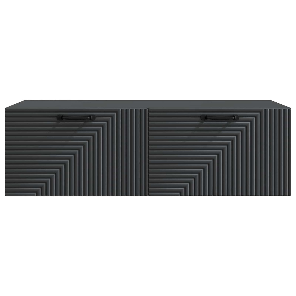 Væghængt TV-skab Sort 98 x 41 x 30 cm Konstrueret træ