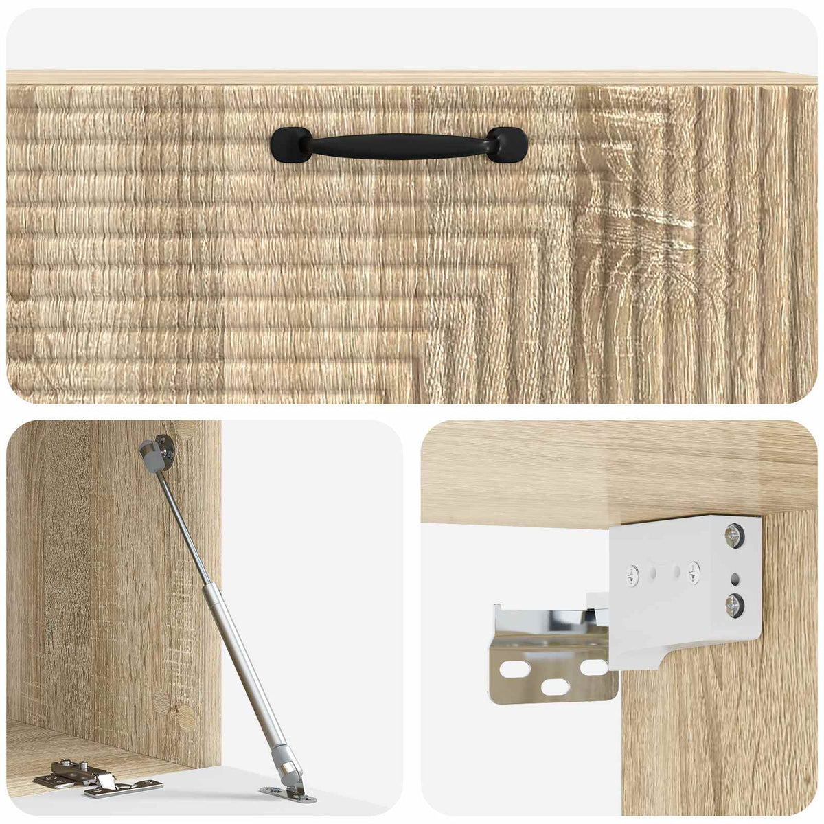 Væghængt TV-skab Sonoma-eg 98 x 41 x 30 cm Konstrueret træ