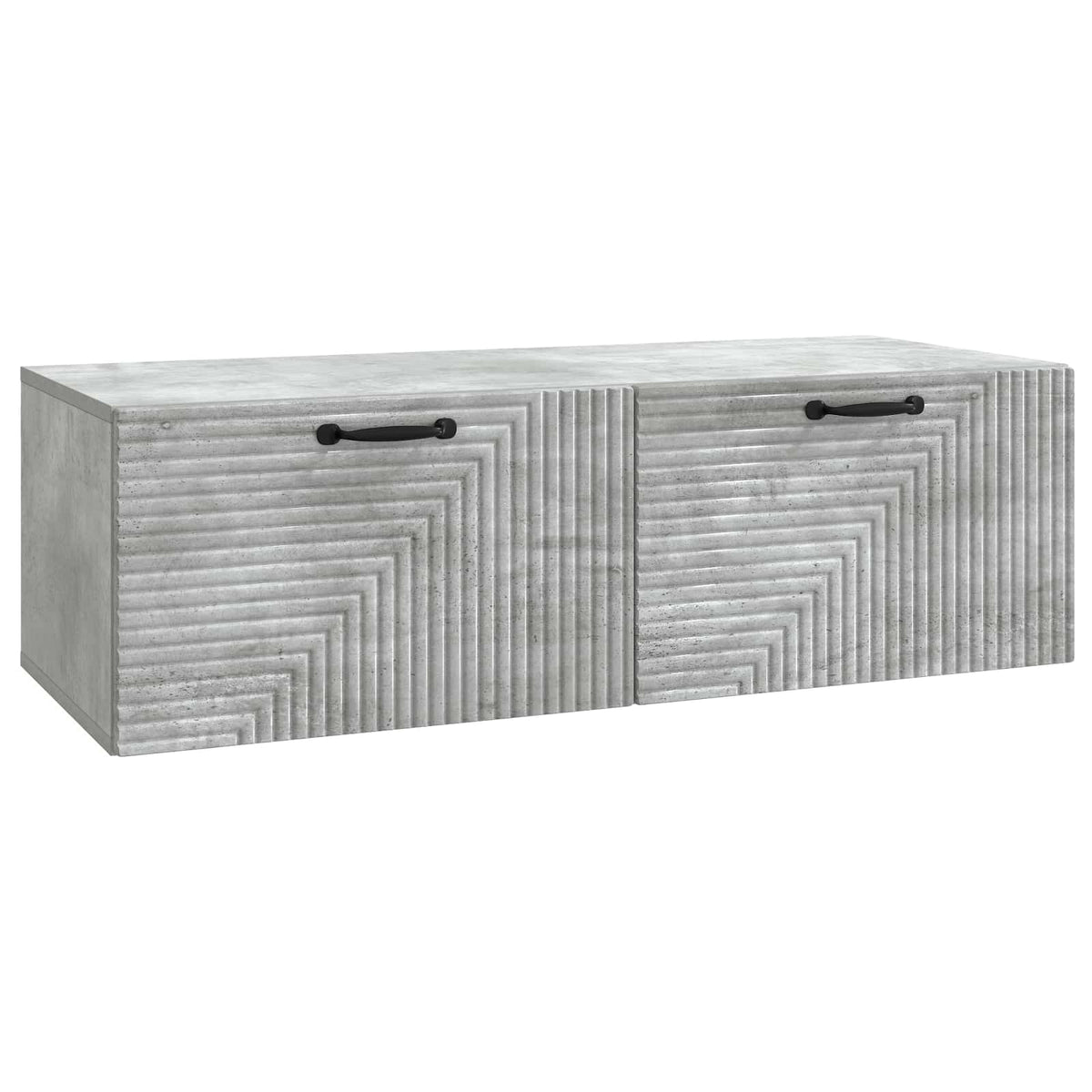 Væghængt TV-skab Betongrå 98 x 41 x 30 cm Konstrueret træ