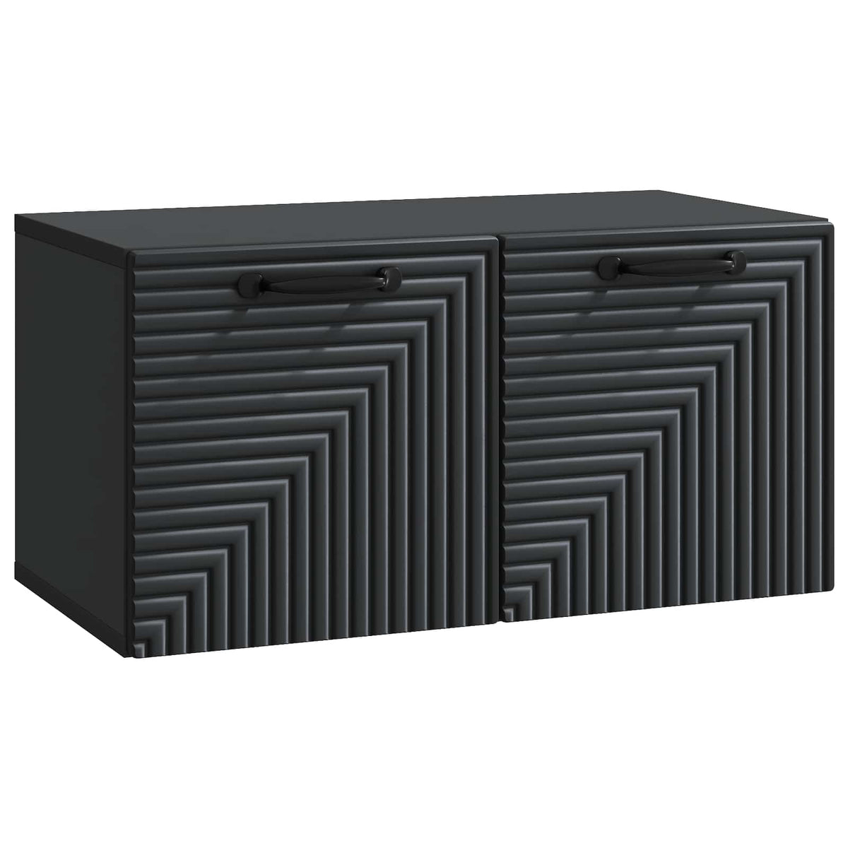 Væghængt TV-skab Sort 59,5 x 31 x 30 cm Konstrueret træ