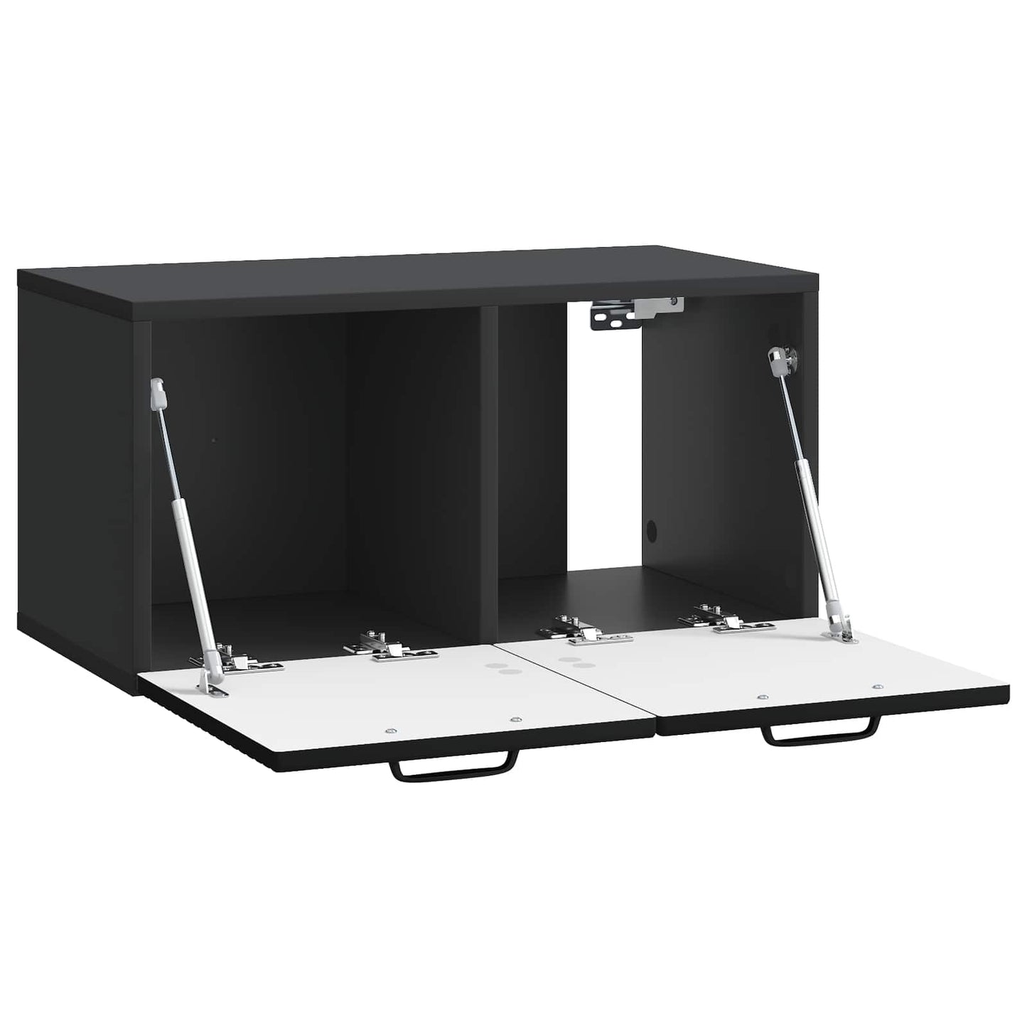 Væghængt TV-skab Sort 59,5 x 31 x 30 cm Konstrueret træ