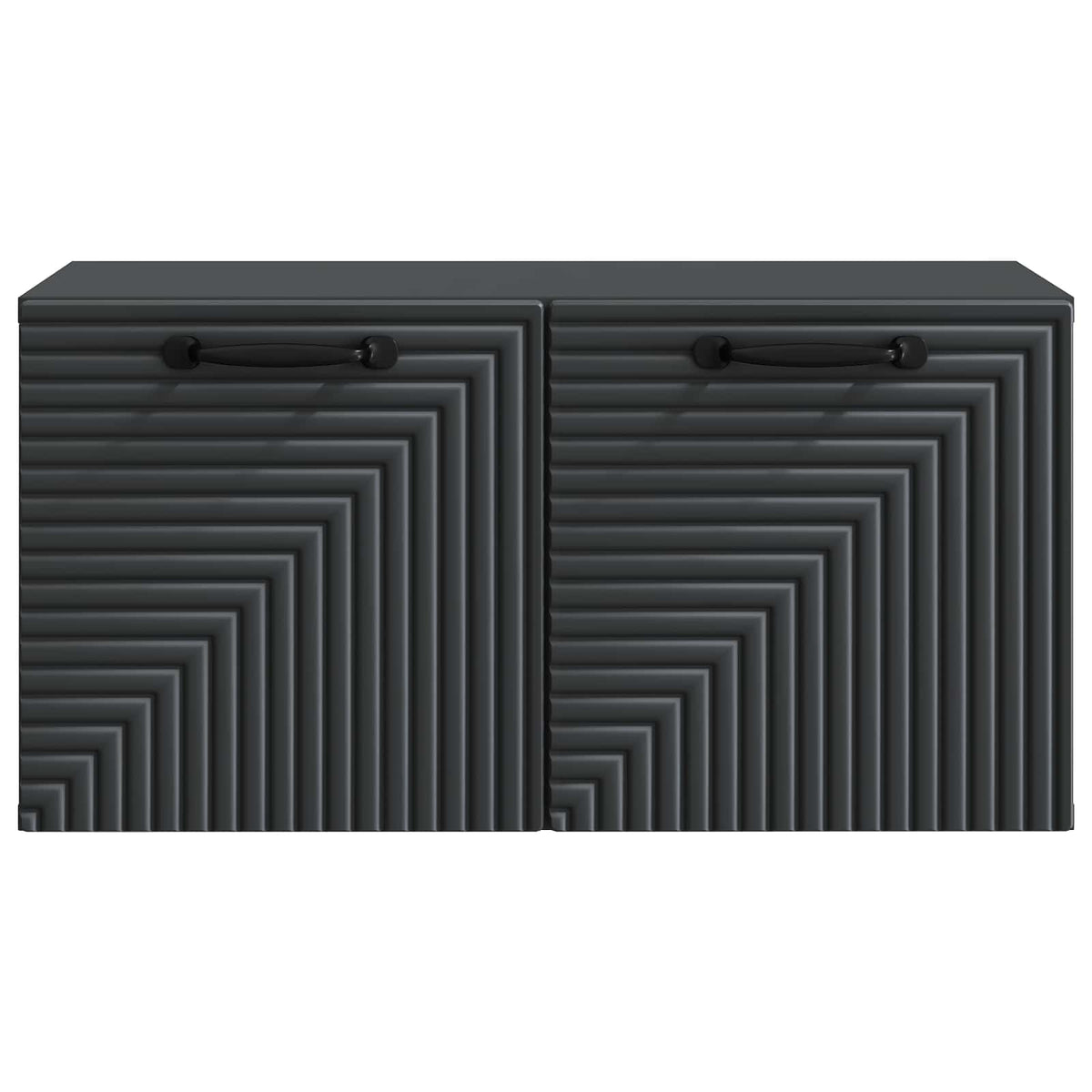 Væghængt TV-skab Sort 59,5 x 31 x 30 cm Konstrueret træ