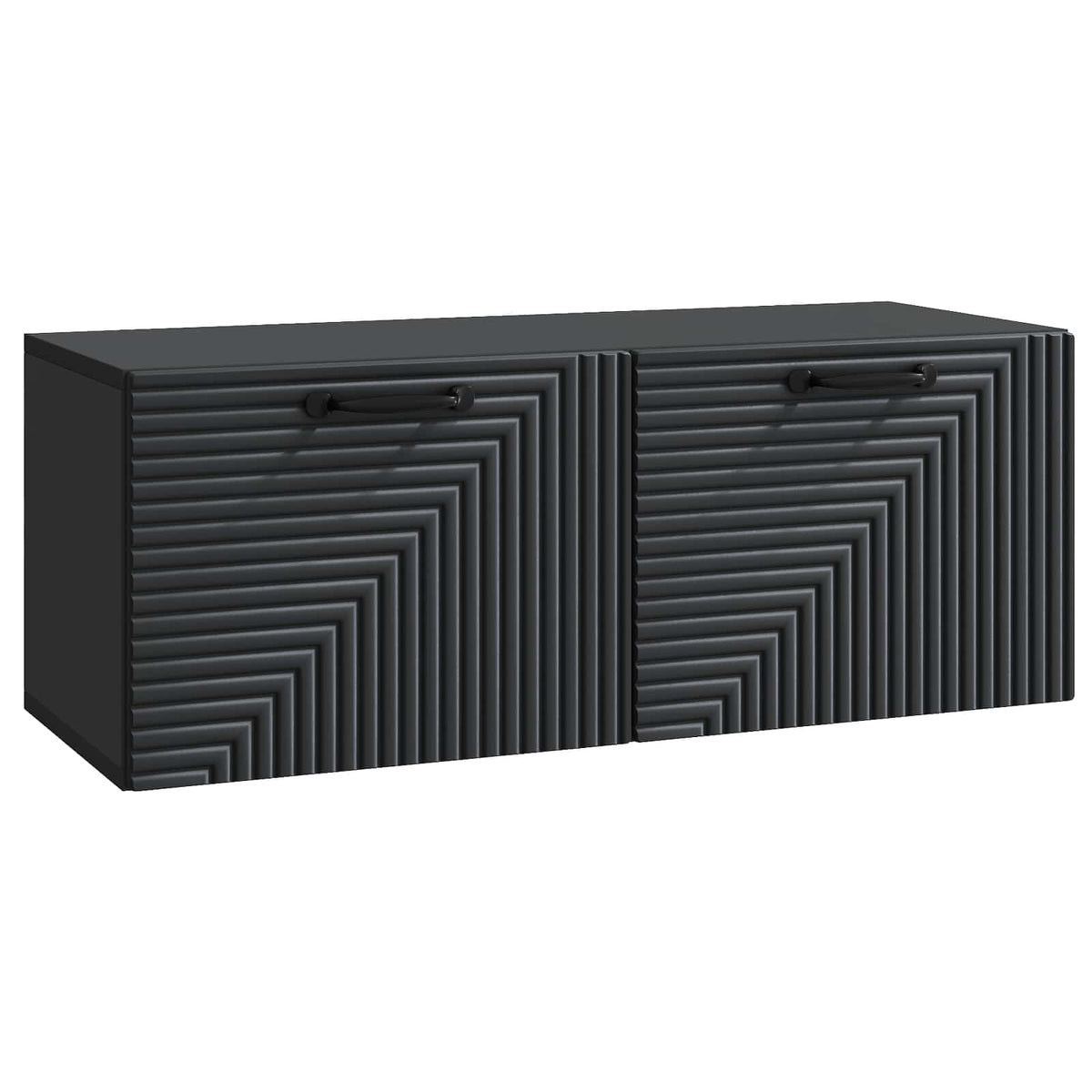 Væghængt TV-skab Sort 78,5 x 31 x 30 cm Konstrueret træ