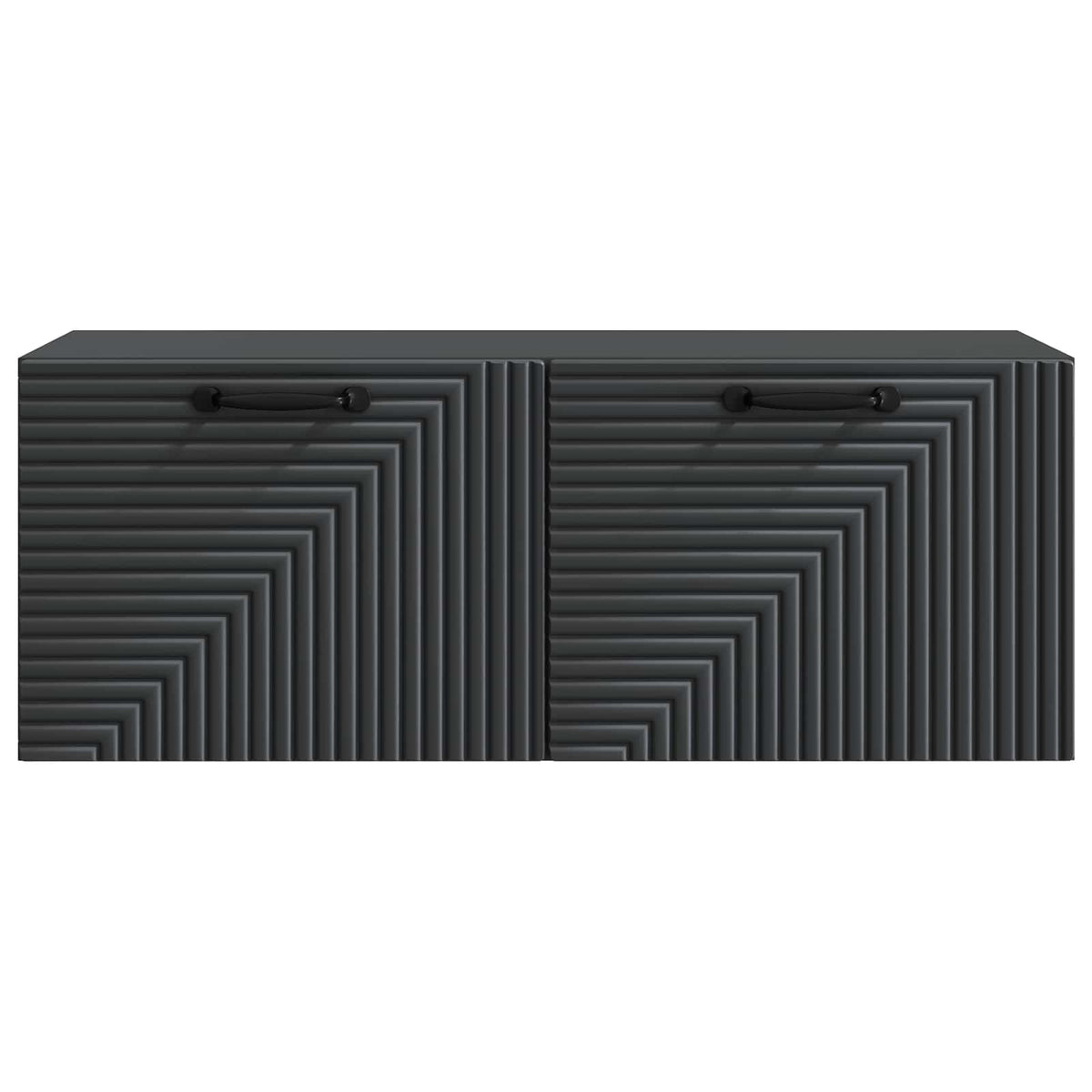 Væghængt TV-skab Sort 78,5 x 31 x 30 cm Konstrueret træ
