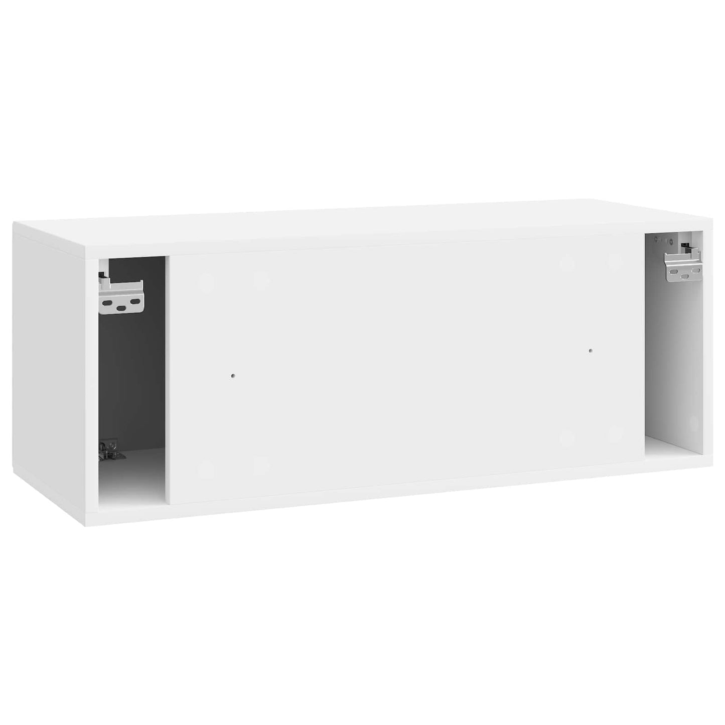Væghængt TV-skab Vægmonteret Hvid højglans 78,5 x 31 x 30 cm