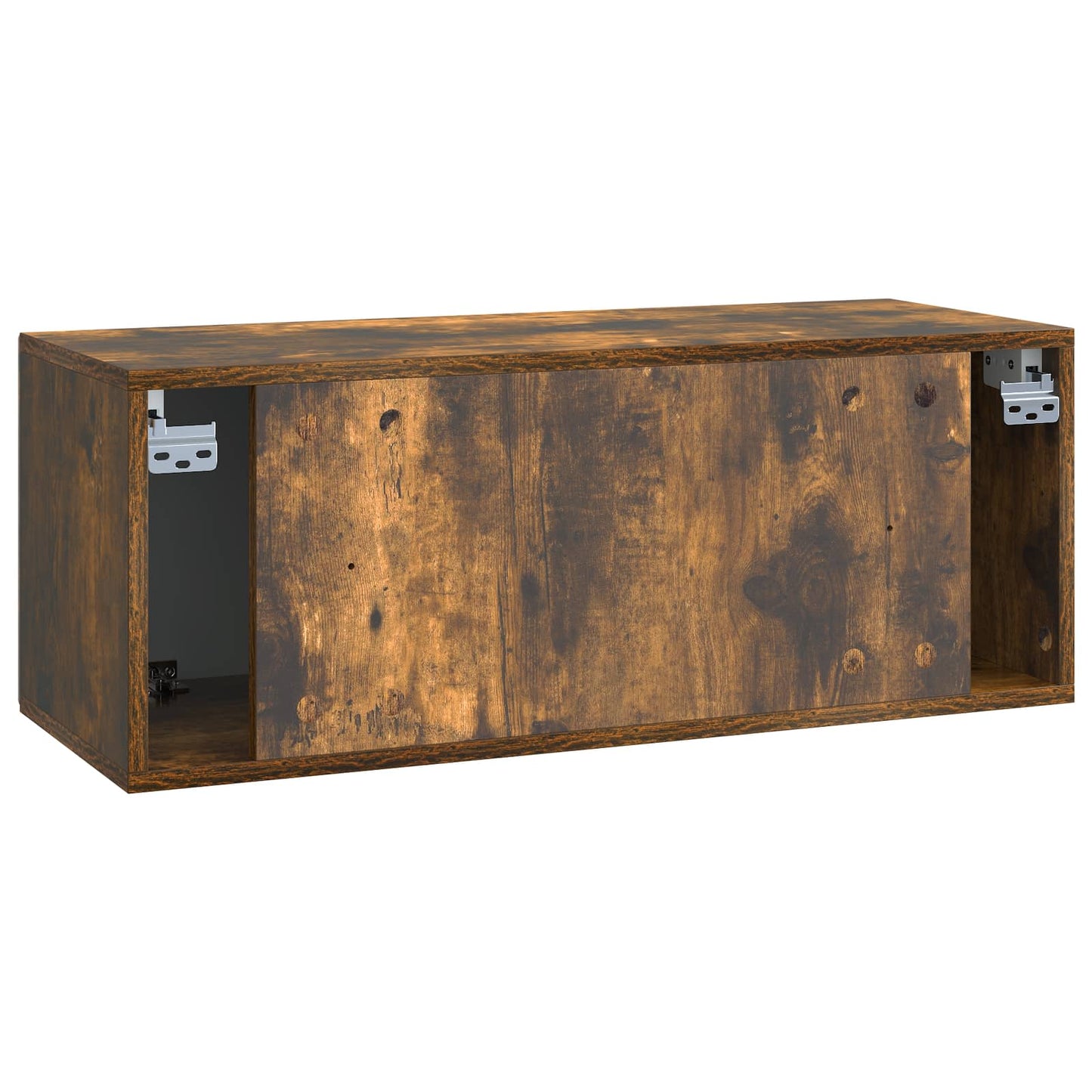 Væghængt TV-skab Røget eg 78,5 x 31 x 30 cm Konstrueret træ