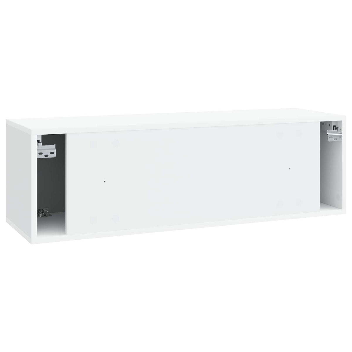 Væghængt TV-skab Hvid 98 x 31 x 30 cm Konstrueret træ