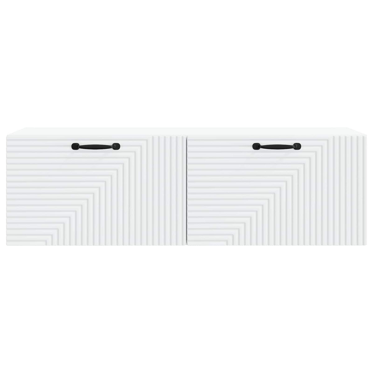 Væghængt TV-skab Hvid 98 x 31 x 30 cm Konstrueret træ