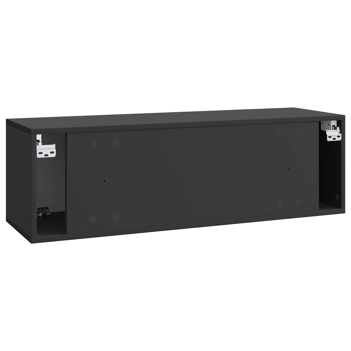 Væghængt TV-skab Sort 98 x 31 x 30 cm Konstrueret træ