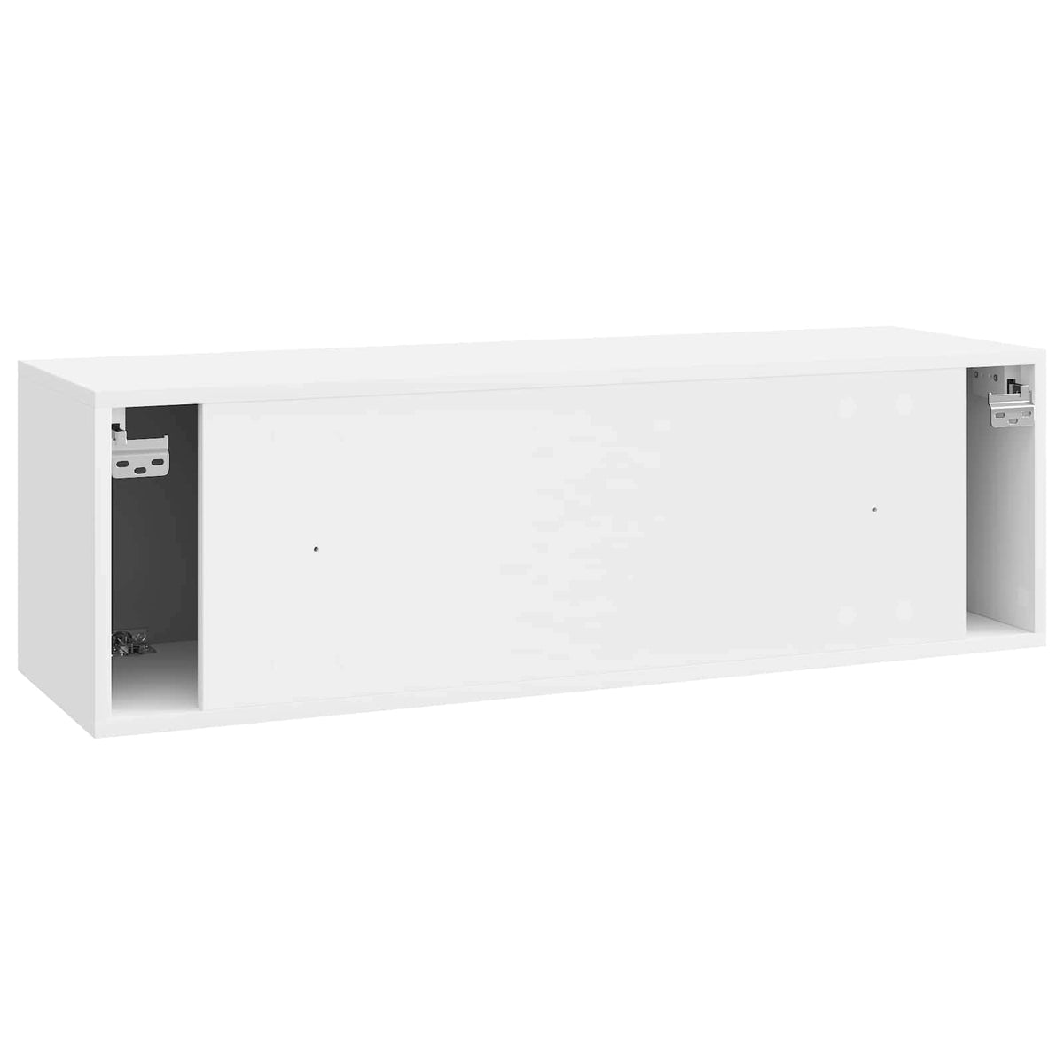 Væghængt TV-skab Hvid højglans 98 x 31 x 30 cm Konstrueret træ