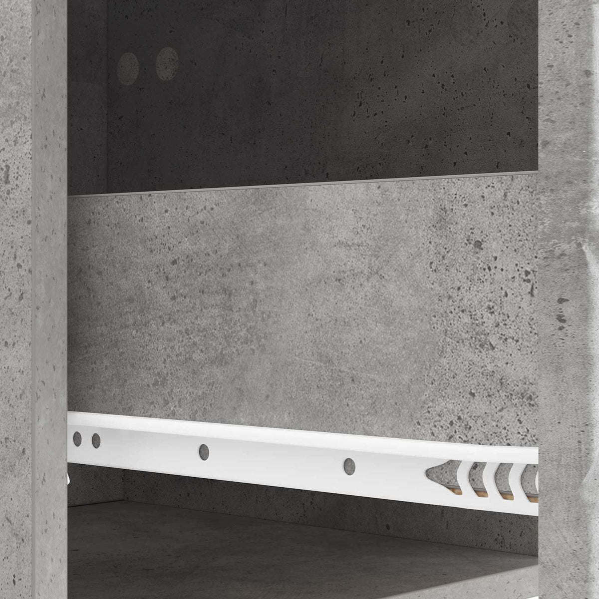Væghængt Sideskab Betongrå 34,5 x 33 x 20 cm Konstrueret træ