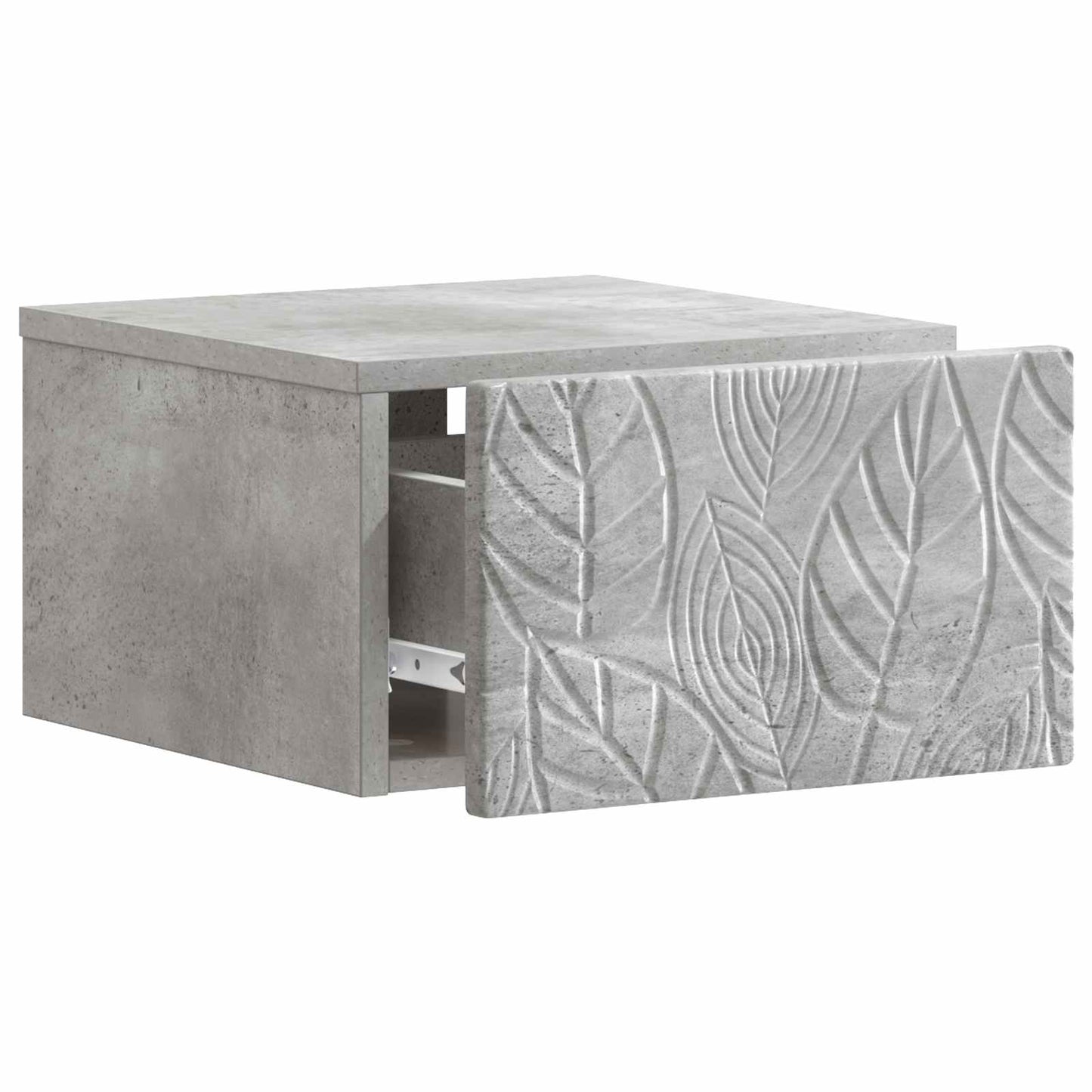 Væghængt Sideskab Betongrå 34,5 x 33 x 20 cm Konstrueret træ