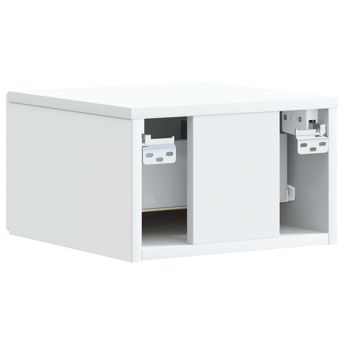 Væghængt Natbord 2 stk. Hvid 49 x 34,5 x 20 cm Konstrueret træ