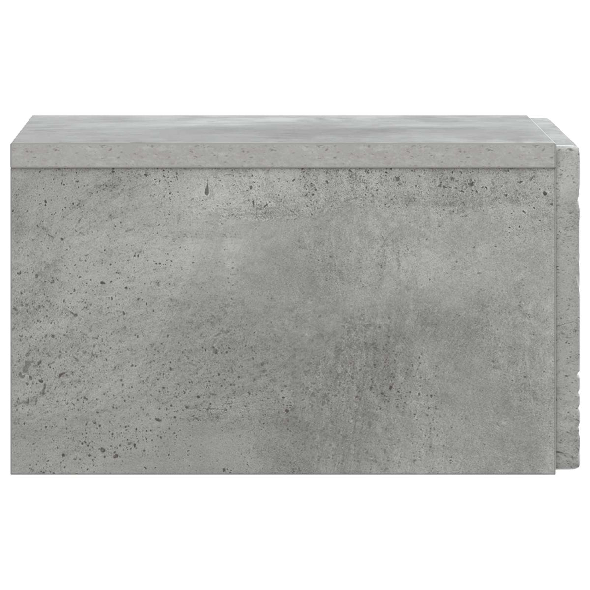 Væghængt Natbord Betongrå 49 x 34,5 x 20 cm Konstrueret træ