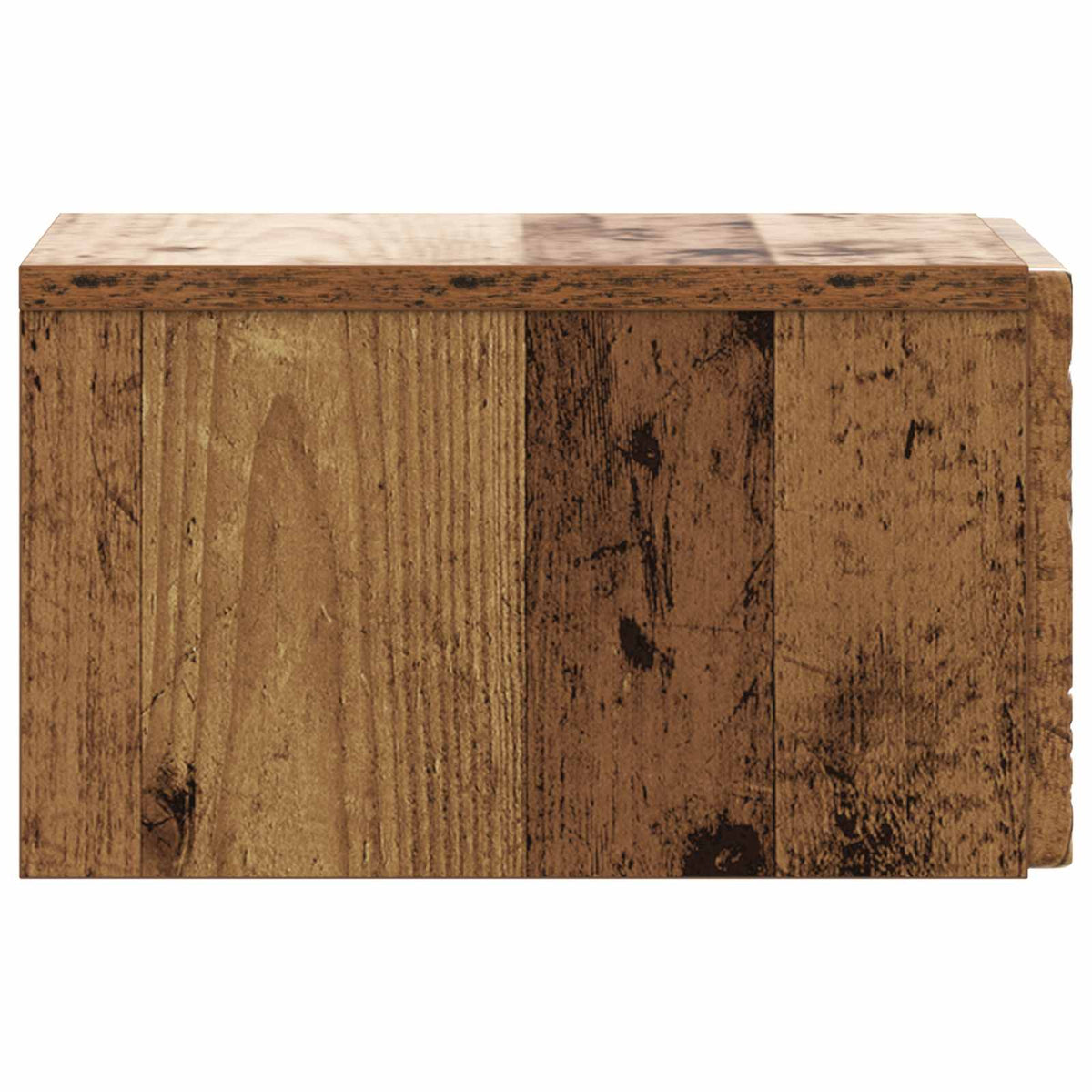 Væghængt Natbord Gammelt træ 49 x 34,5 x 20 cm Konstrueret træ