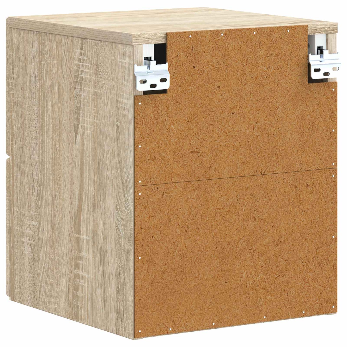 Væghængt Natbord Sonoma-eg 34,5 x 33 x 40 cm Konstrueret træ