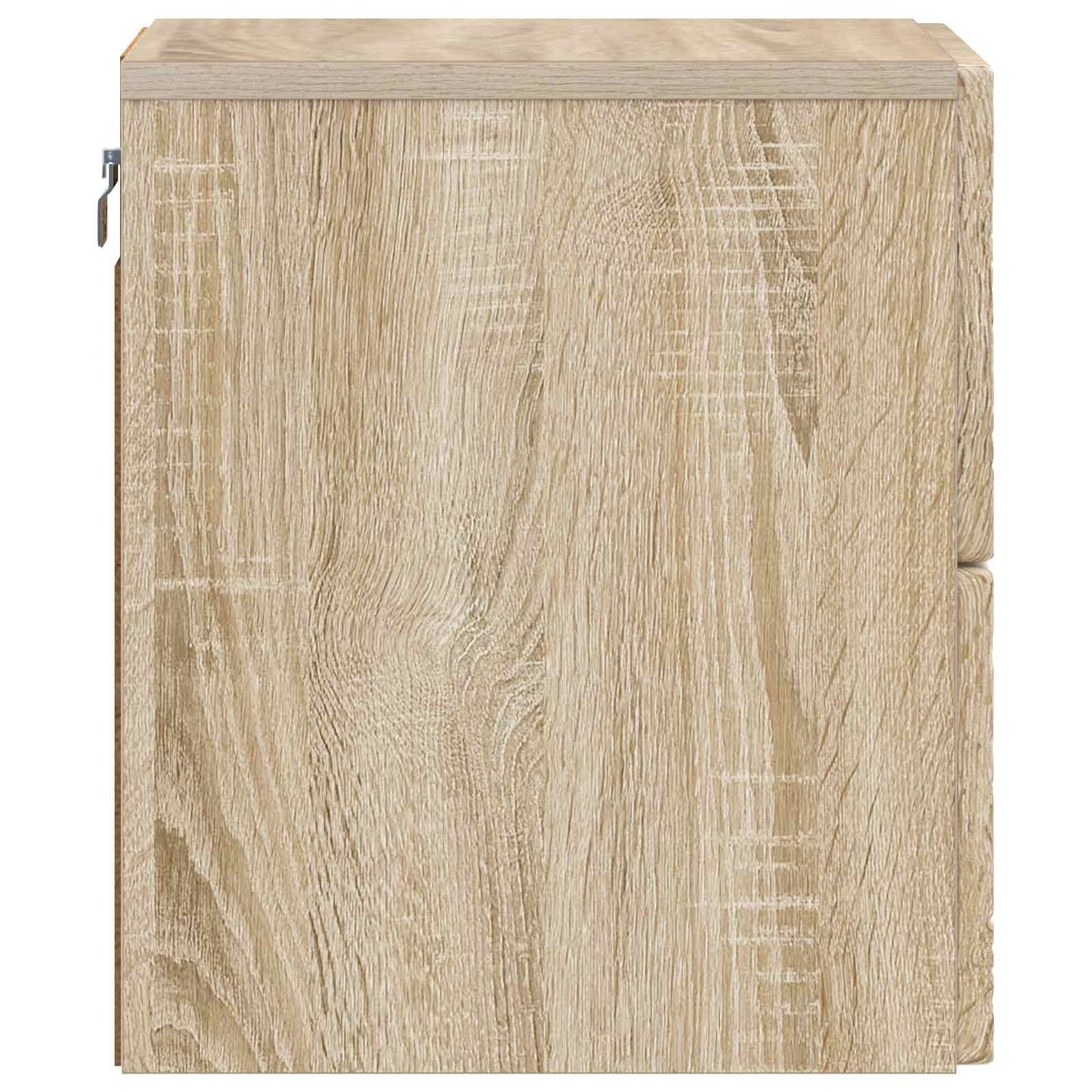 Væghængt Natbord Sonoma-eg 34,5 x 33 x 40 cm Konstrueret træ