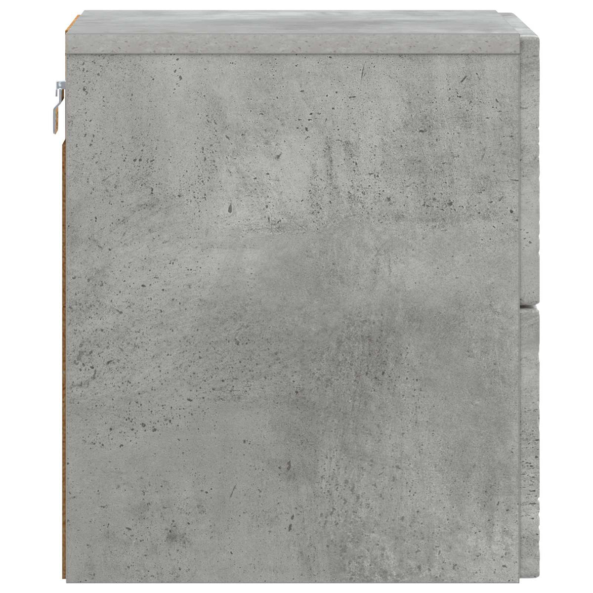 Væghængt Natbord Betongrå 34,5 x 33 x 40 cm Konstrueret træ