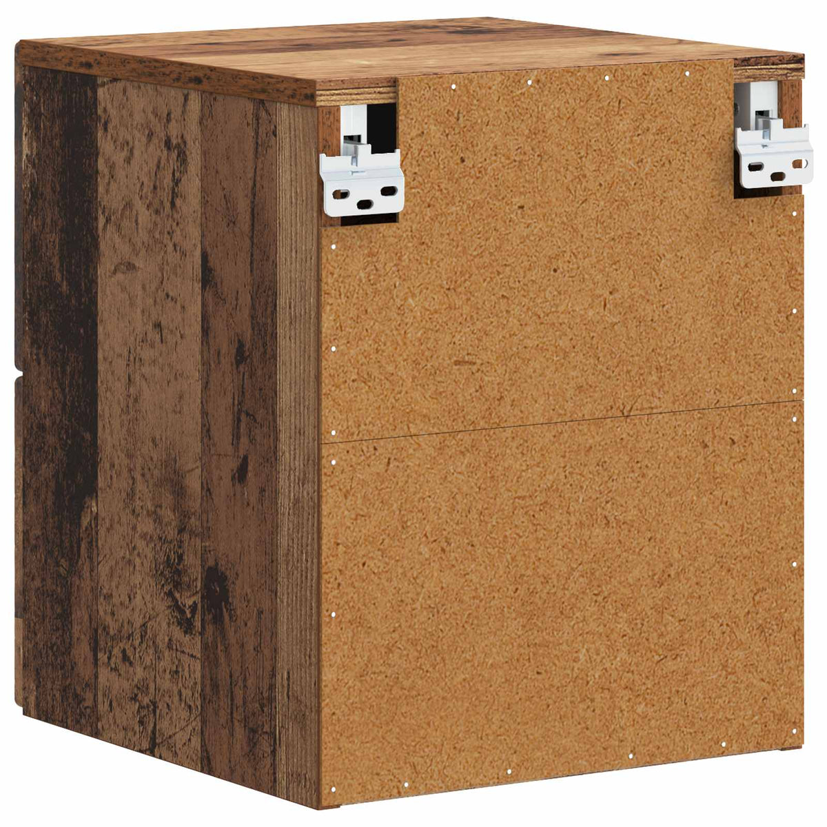 Væghængt Natbord Gammelt træ 34,5 x 33 x 40 cm Konstrueret træ