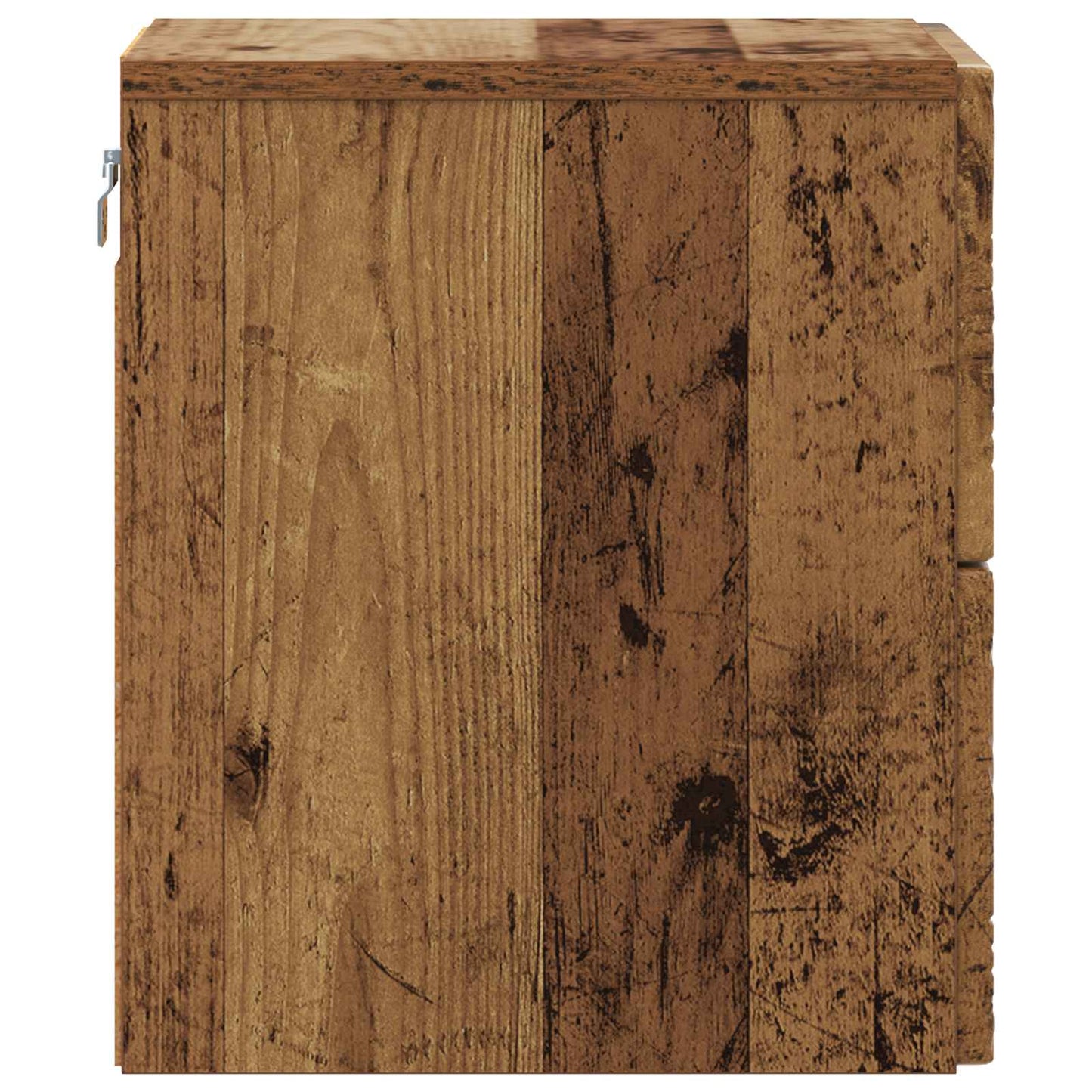 Væghængt Natbord Gammelt træ 34,5 x 33 x 40 cm Konstrueret træ