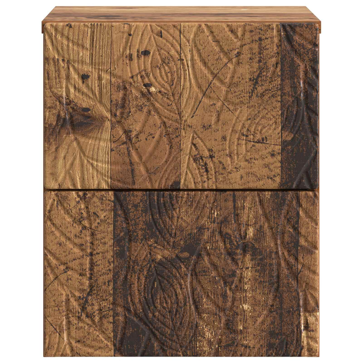 Væghængt Natbord 2 stk. Gammelt træ 34,5 x 33 x 40 cm