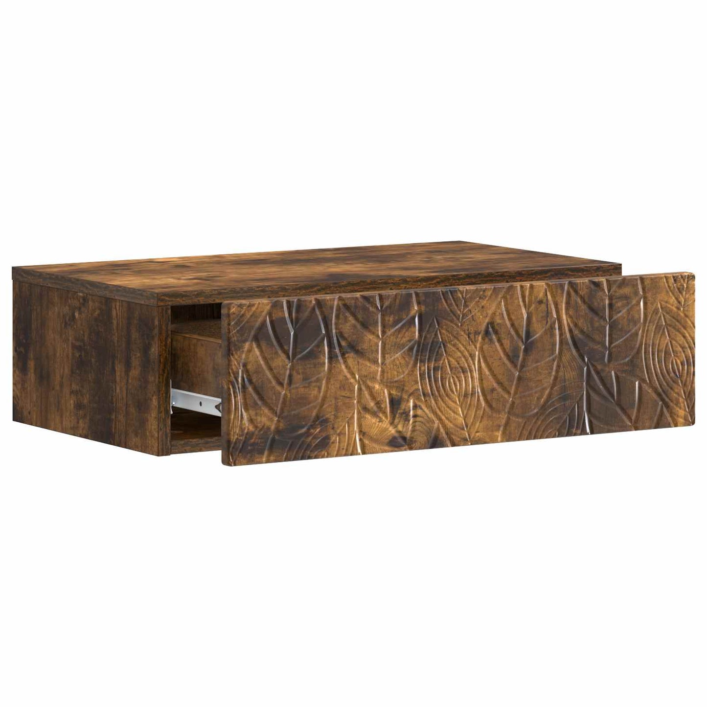 Væghængt Sideskab 59 x 34,5 x 17 cm Konstrueret træ Røget eg