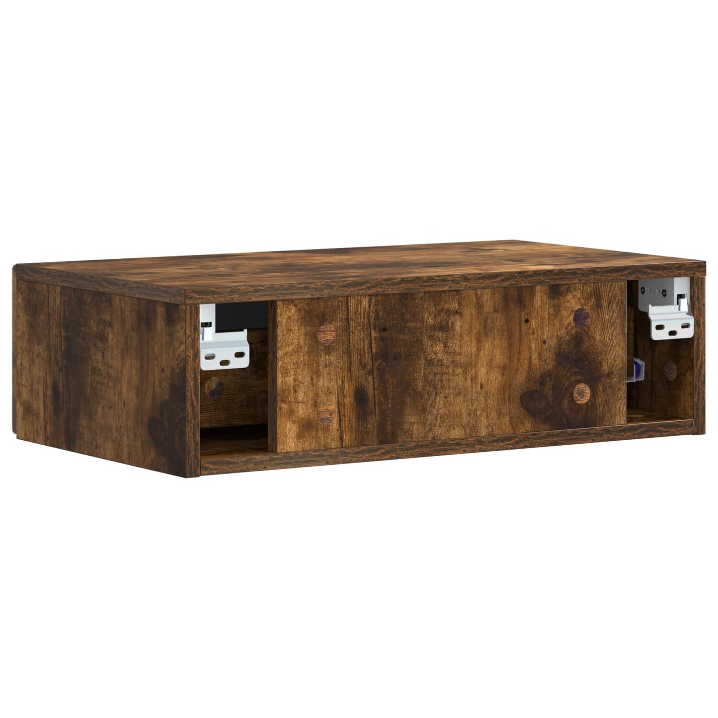 Væghængt Sideskab 59 x 34,5 x 17 cm Konstrueret træ Røget eg