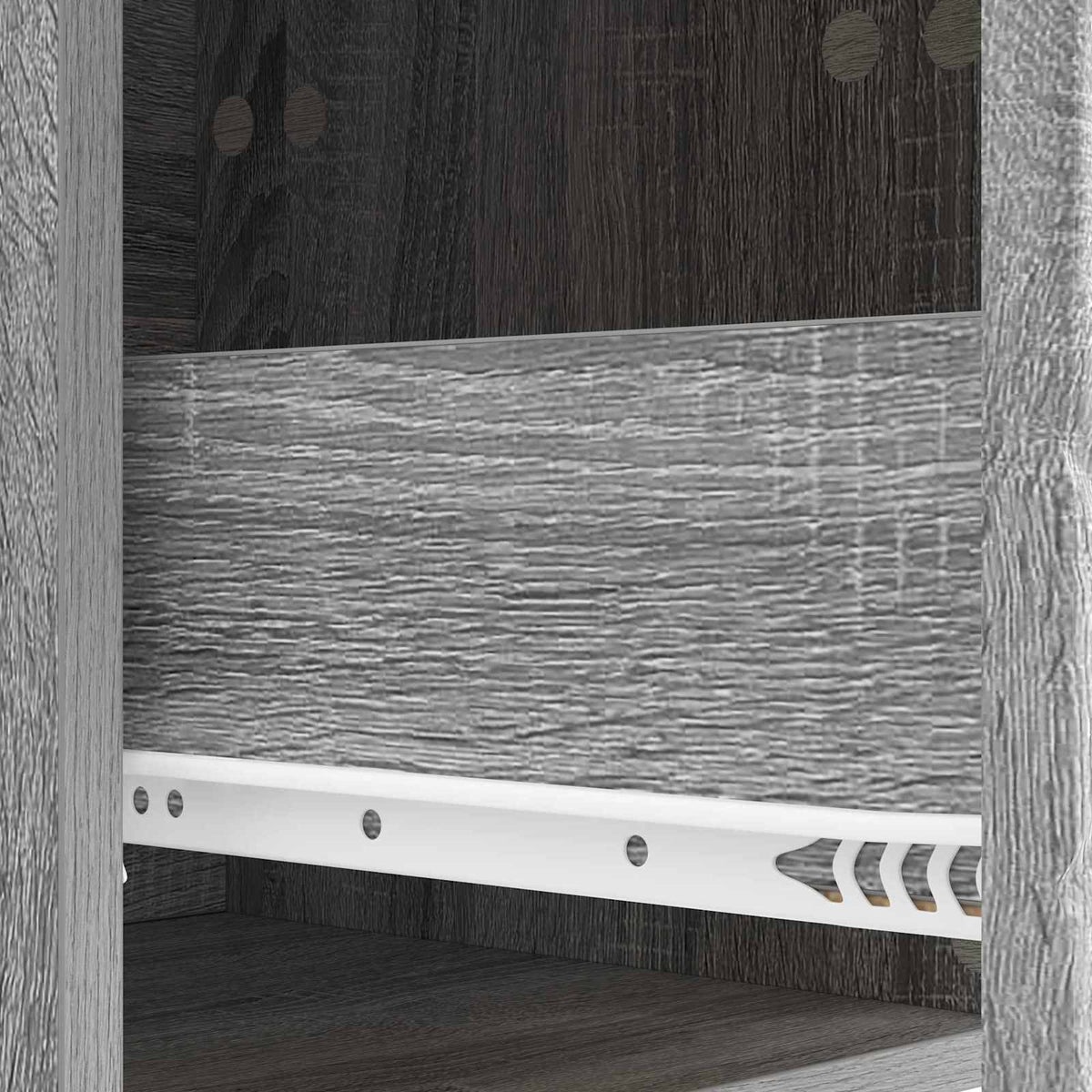 Væghængt Sideskab 59 x 34,5 x 17 cm Konstrueret træ Grå Sonoma