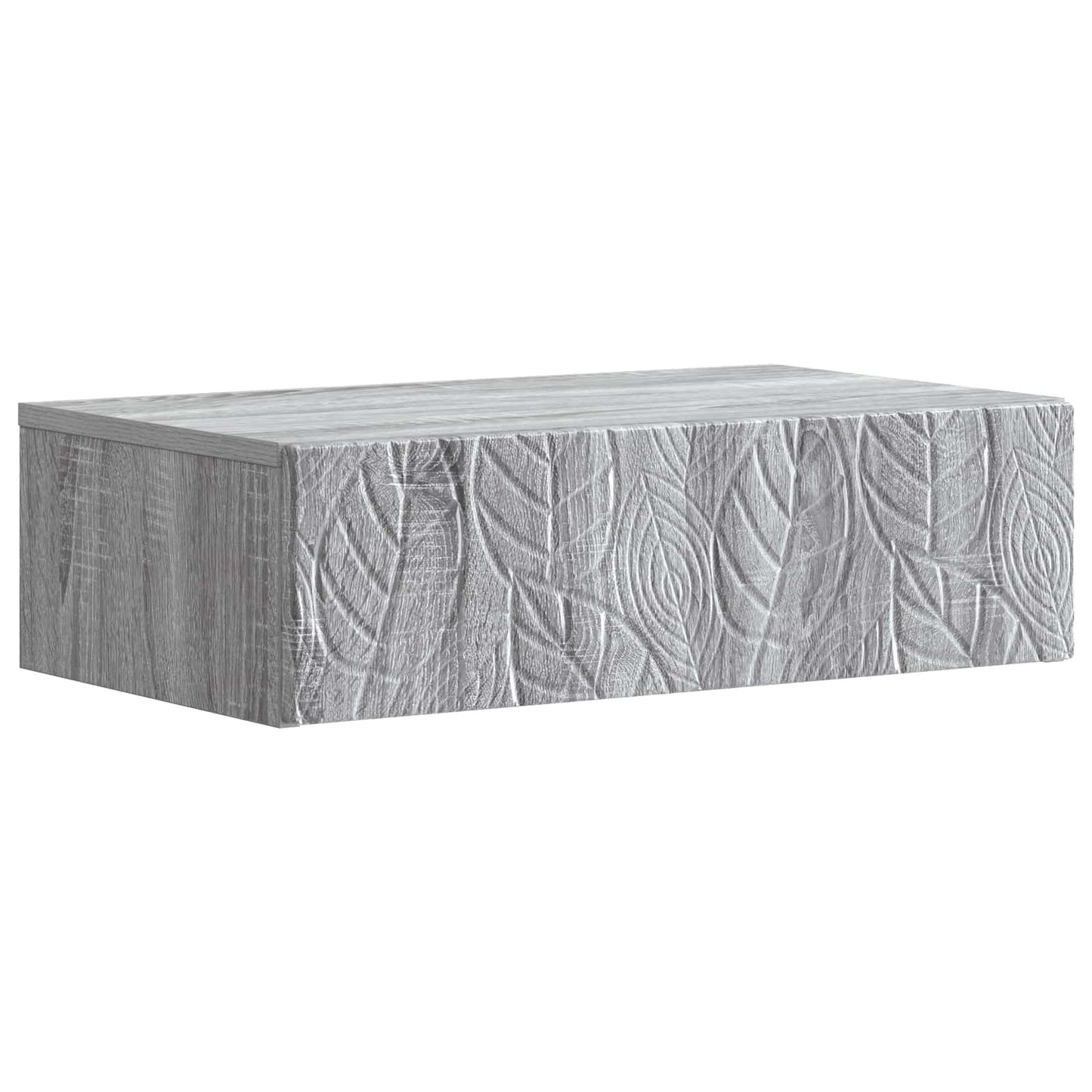 Væghængt Sideskab 59 x 34,5 x 17 cm Konstrueret træ Grå Sonoma