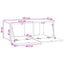 Væghængt TV-skab 59,5 x 41 x 30 cm Hvid Konstrueret træ