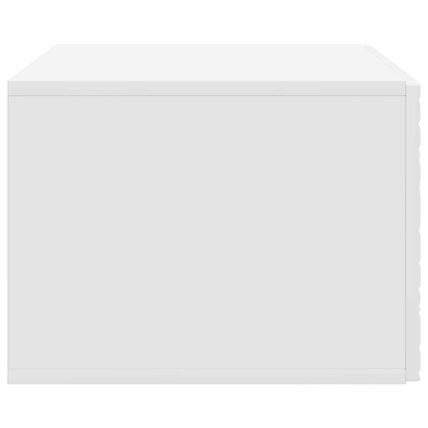 Væghængt TV-skab 59,5 x 41 x 30 cm Hvid højglans