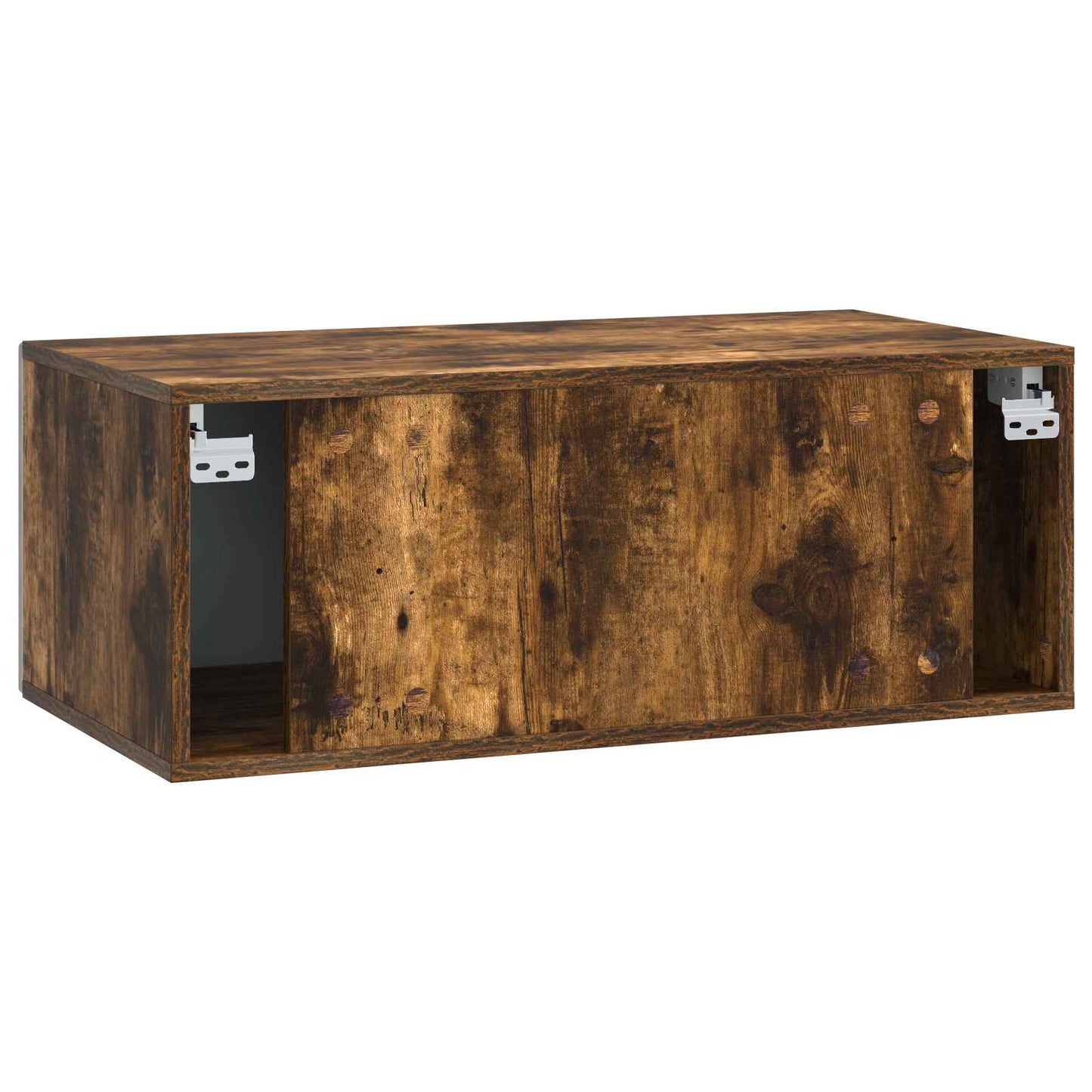 Væghængt TV-skab 59,5 x 41 x 30 cm Røget eg Konstrueret træ