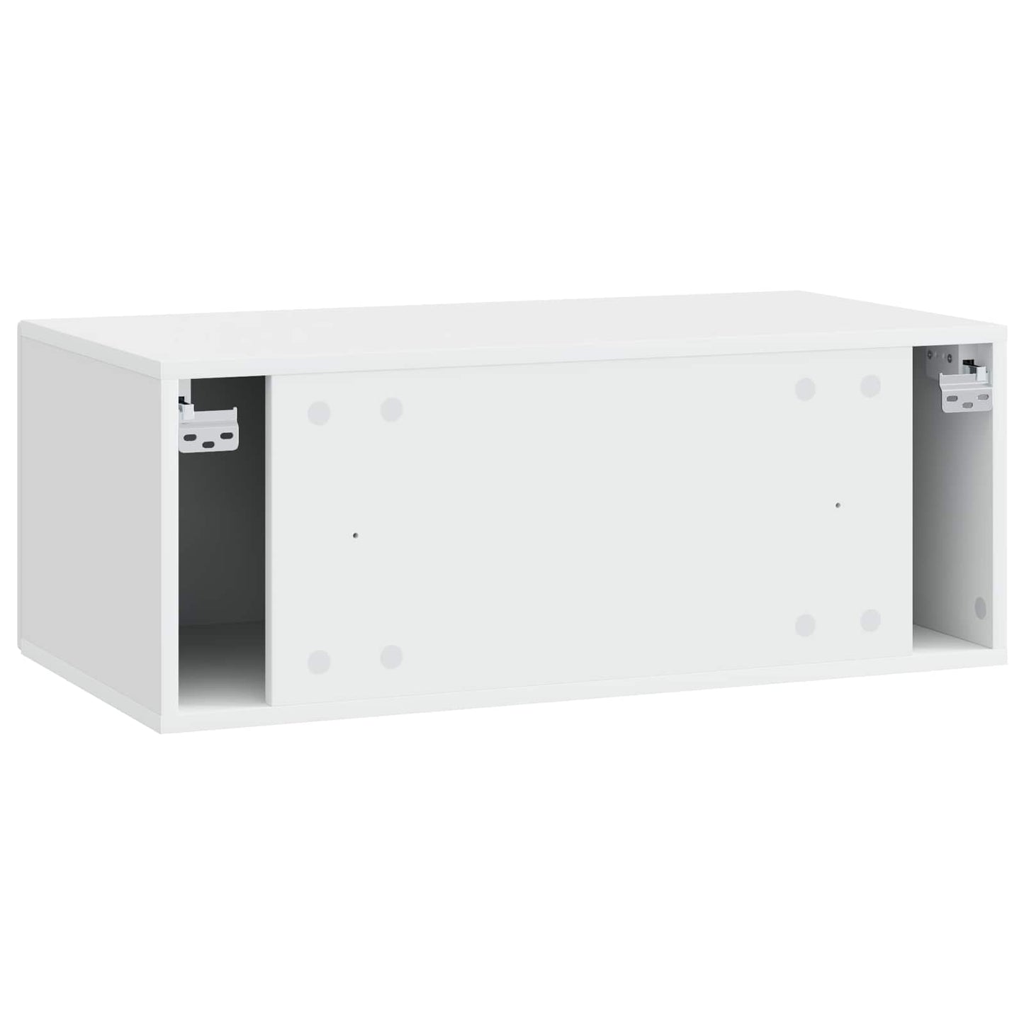 Væghængt TV-skab 78,5 x 41 x 30 cm Hvid Konstrueret træ
