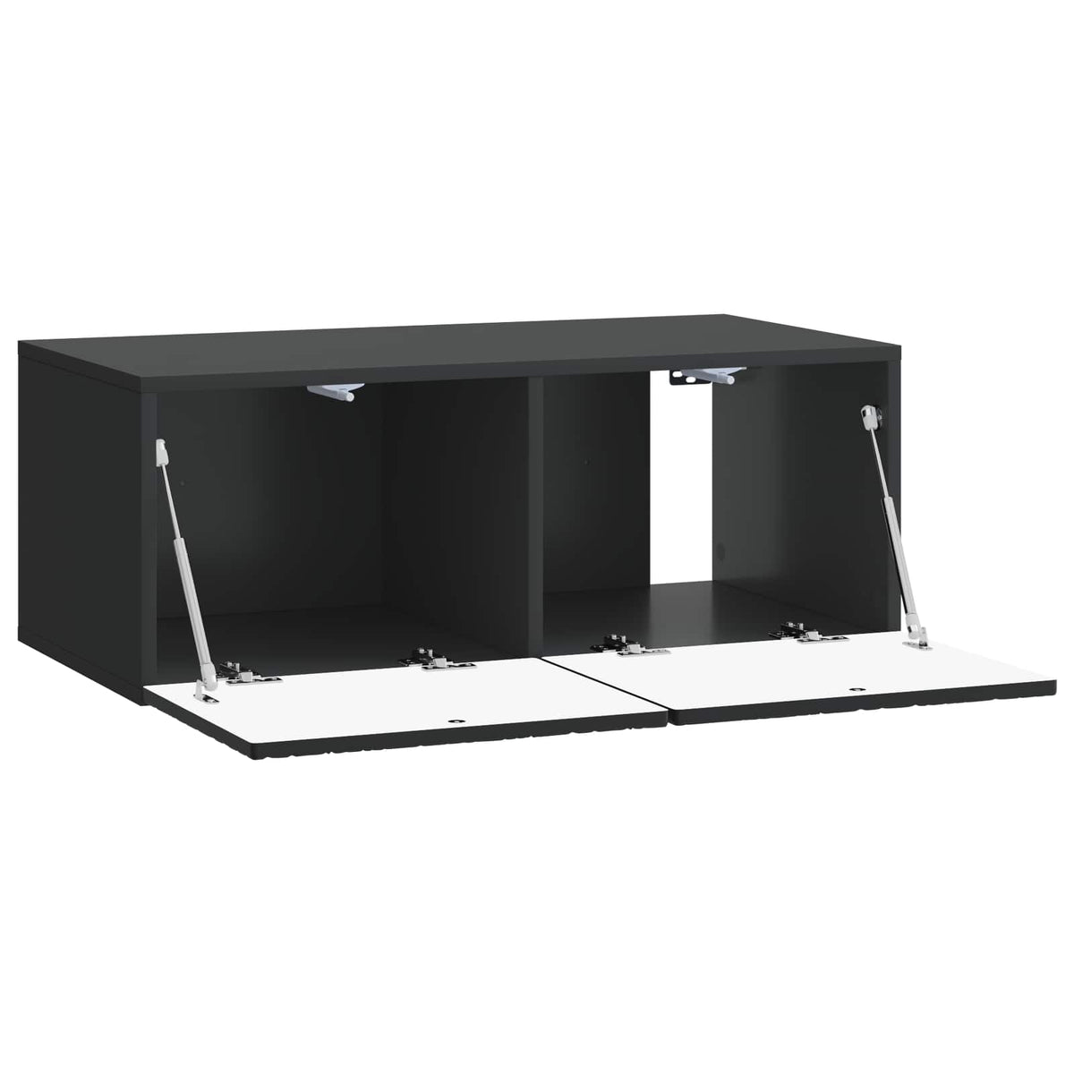 Væghængt TV-skab 78,5 x 41 x 30 cm Sort Konstrueret træ