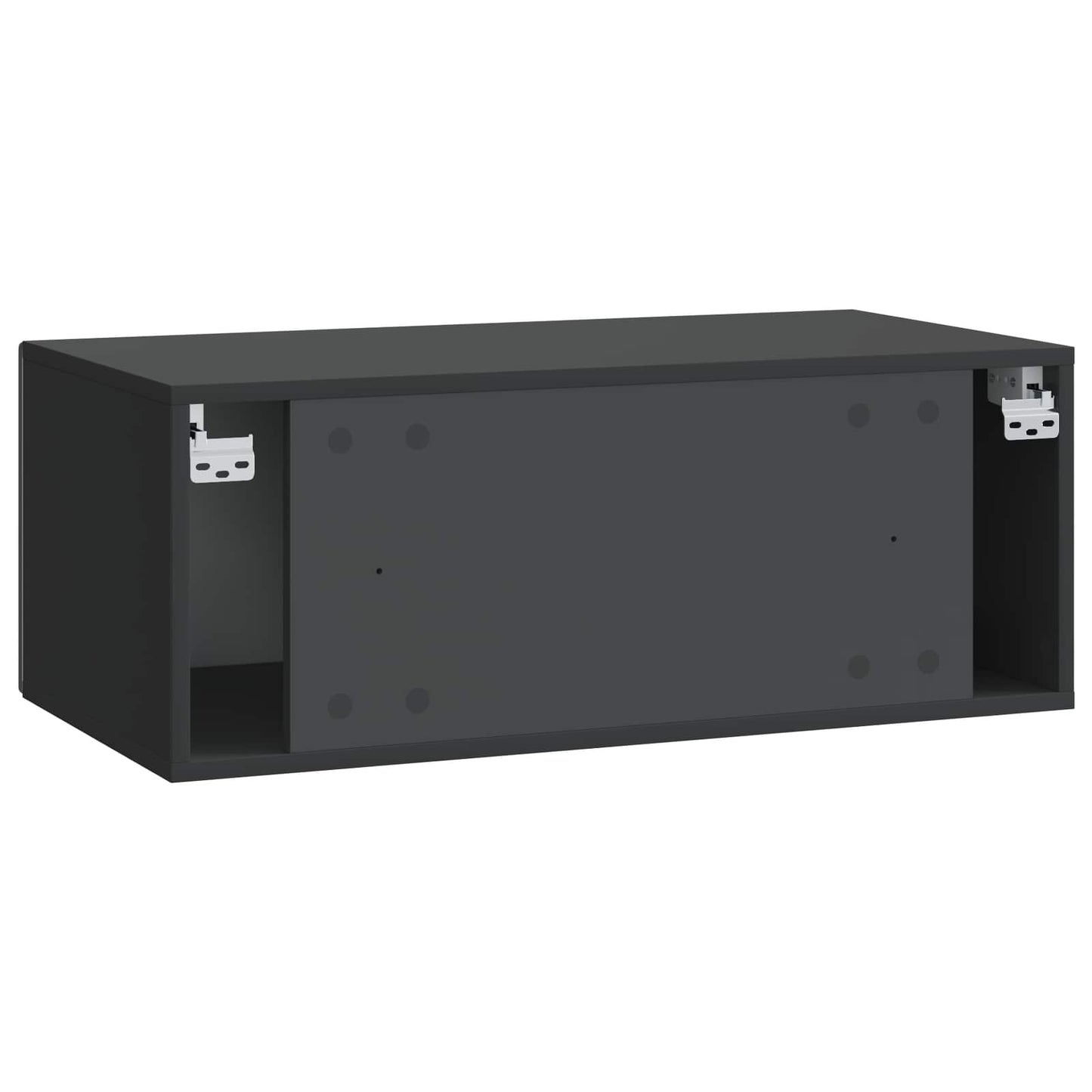 Væghængt TV-skab 78,5 x 41 x 30 cm Sort Konstrueret træ