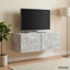 Væghængt TV-skab 78,5 x 41 x 30 cm Betongrå Konstrueret træ