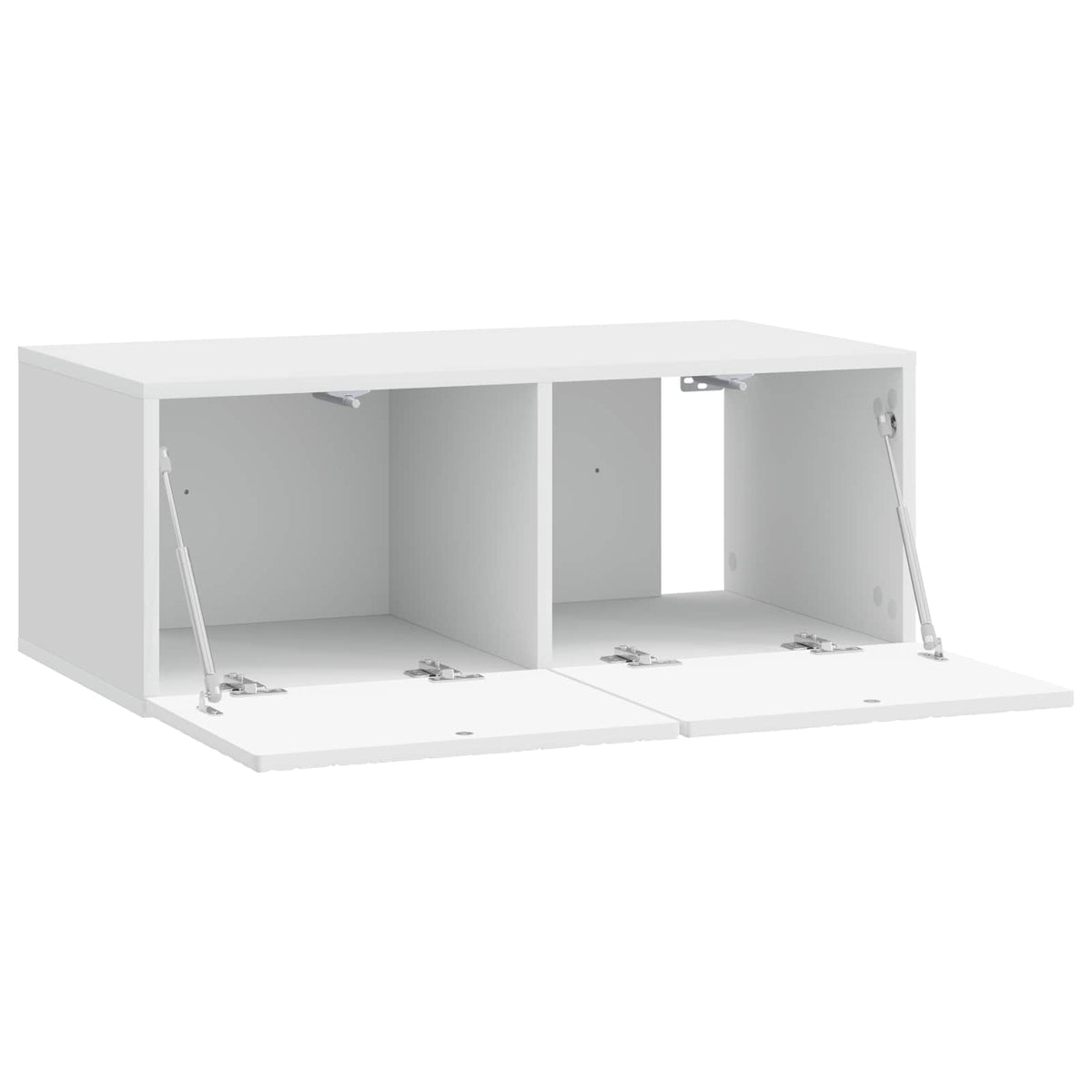 Væghængt TV-skab 78,5 x 41 x 30 cm Hvid højglans