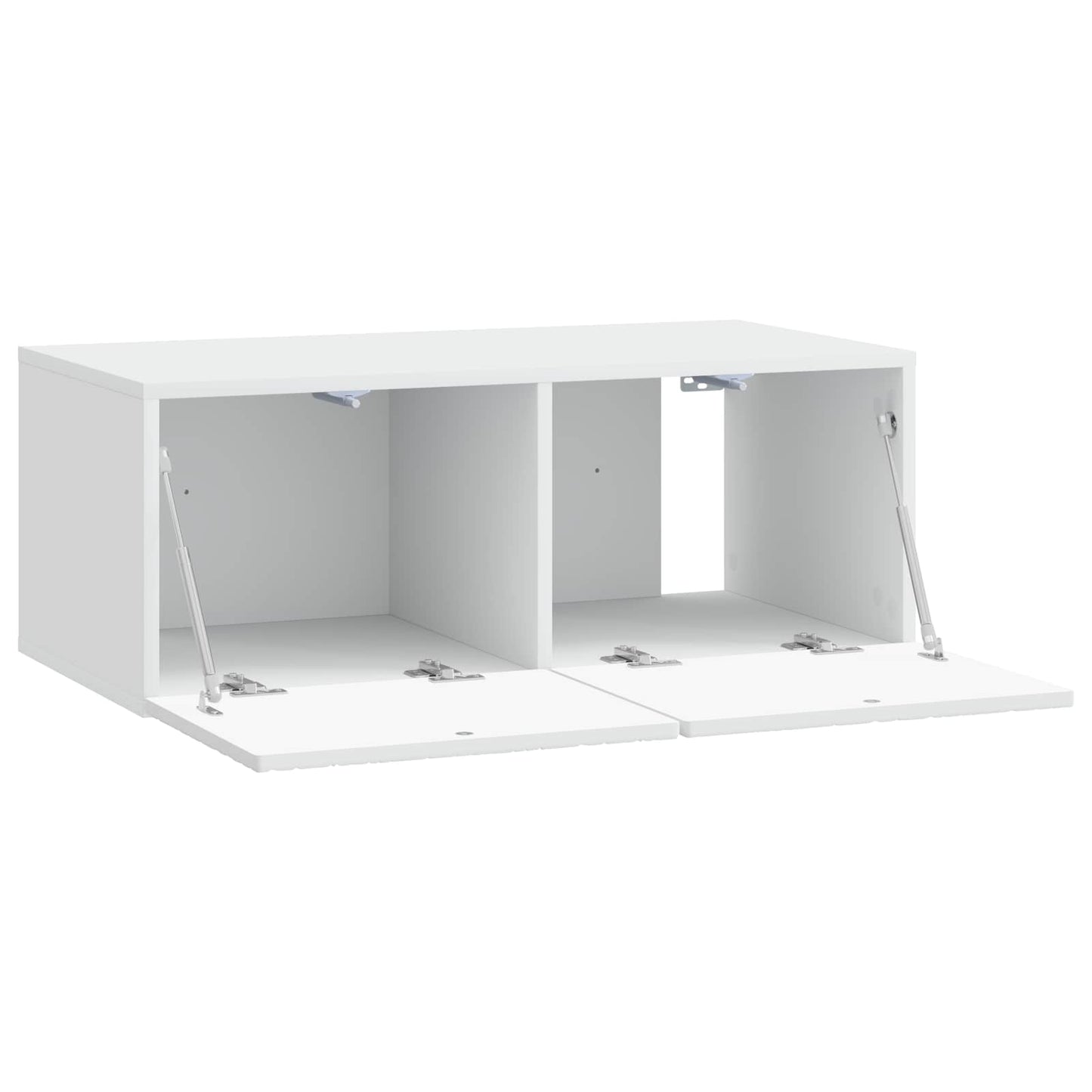 Væghængt TV-skab 98 x 41 x 30 cm Hvid Konstrueret træ