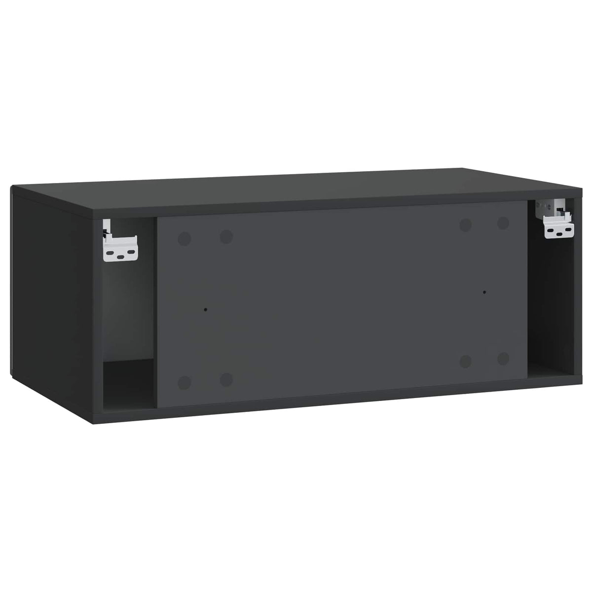 Væghængt TV-skab 98 x 41 x 30 cm Sort Konstrueret træ