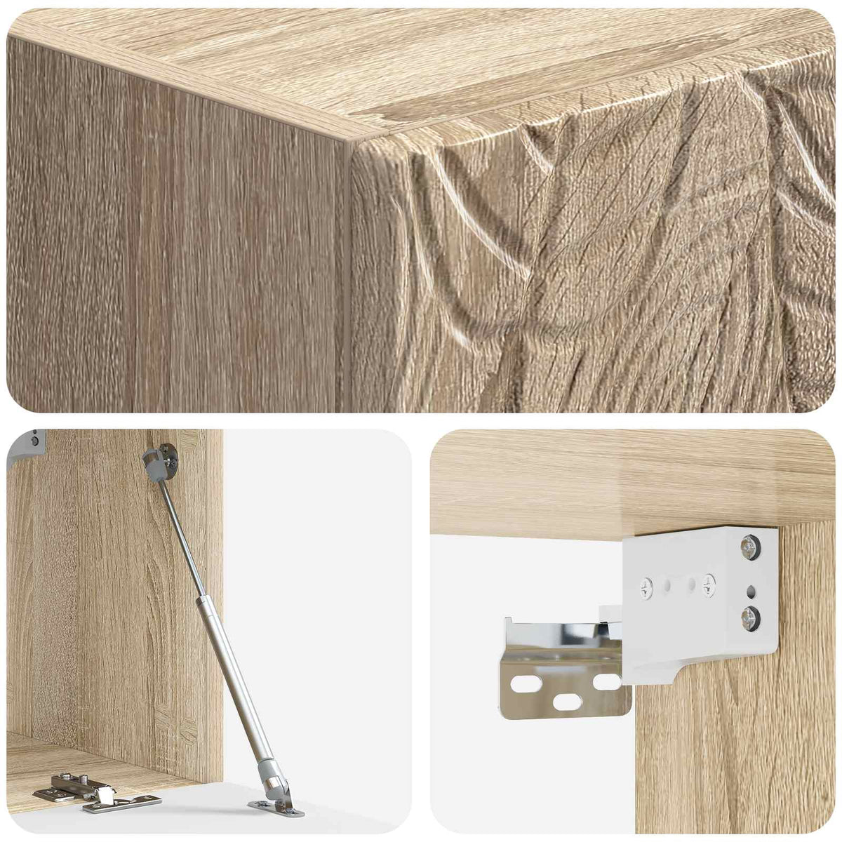 Væghængt TV-skab 98 x 41 x 30 cm Sonoma-eg Konstrueret træ
