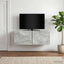 Væghængt TV-skab 98 x 41 x 30 cm Betongrå Konstrueret træ