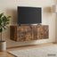 Væghængt TV-skab 98 x 41 x 30 cm Røget eg Konstrueret træ